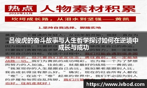 必一运动吕俊虎的奋斗故事与人生哲学探讨如何在逆境中成长与成功